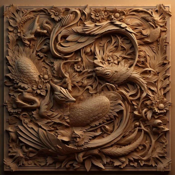 Patterns and decorations (stl JAC J6 4, PATTERN_2224) 3D models for cnc